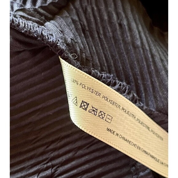 Anthropologie Floreat Crinkle Tank Top XS Navy Blue Spaghetti Strap Boho Classic - Picture 7 of 10